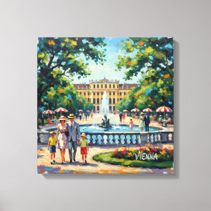 Jardines del Palacio de Schönbrunn de Viena Lienzo