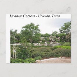Jardines Japoneses - Houston, Texas - Tarjeta Post