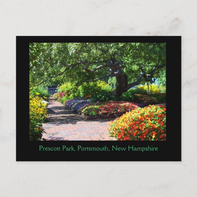 Jardines Prescott Park, Portsmouth, postal NH (Anverso)