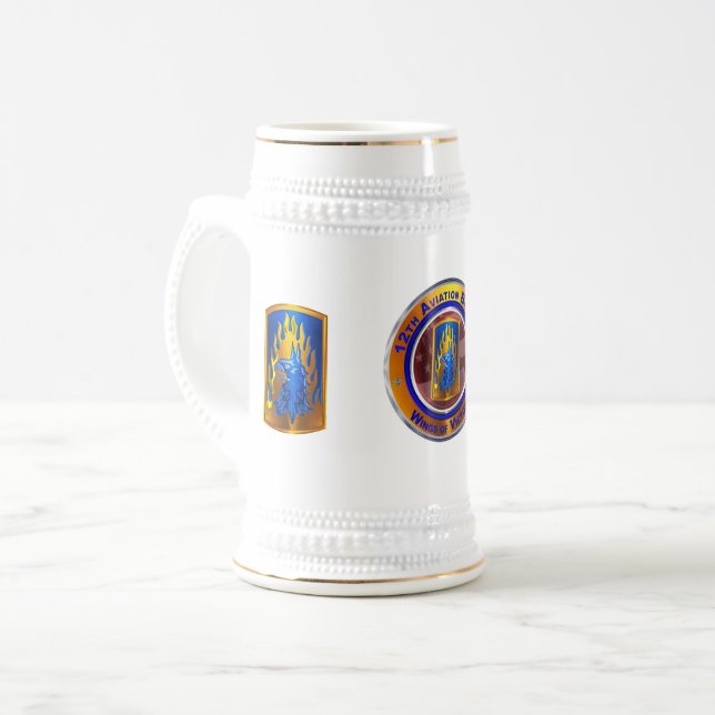 Jarra De Cerveza 12.ª Brigada de Aviación de Combate (Anverso izquierdo)