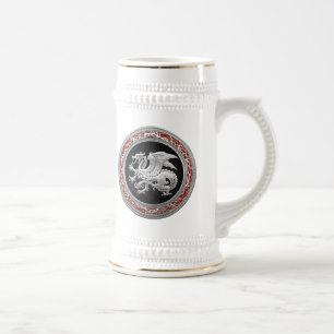 Jarra De Cerveza [200] Dragón islandés, Landvttir [Silver]
