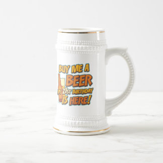 Jarra De Cerveza 21ro Cerveza del cumpleaños