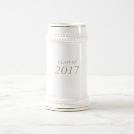 Jarra De Cerveza 22 onzas. "CLASE de 2017" graduados/graduaciones