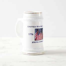 Jarra De Cerveza 250º Aniversario USA Patriótico 