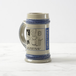 Jarra De Cerveza 2 Personalizados del tema de la cerveza divertida 
