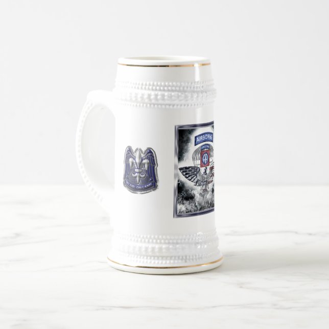 Jarra De Cerveza 82.ª División Aérea Diseño con marco explosivo (Anverso izquierdo)