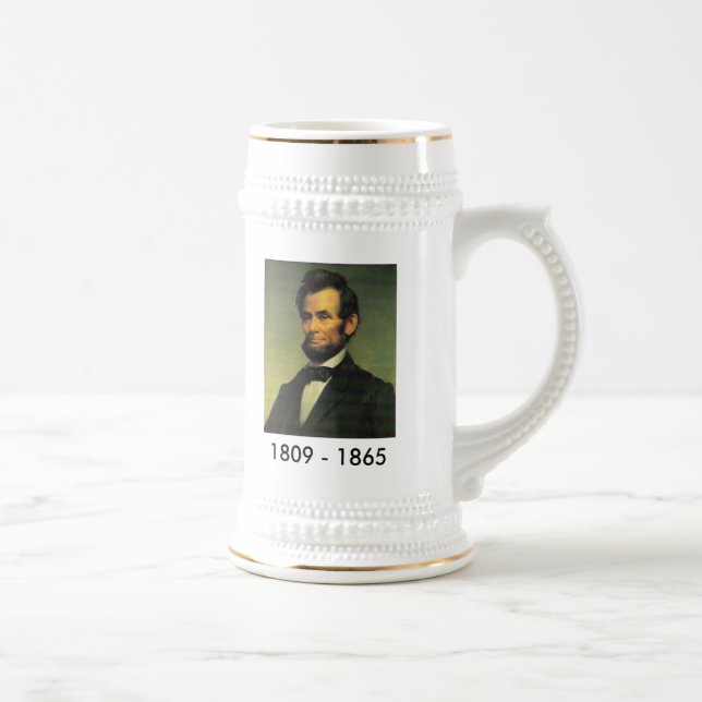 Jarra De Cerveza Abraham Lincoln que pinta a Stein bicentenario (Derecha)