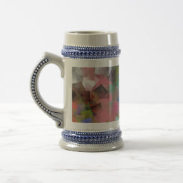 Jarra De Cerveza Abstarct Cubes