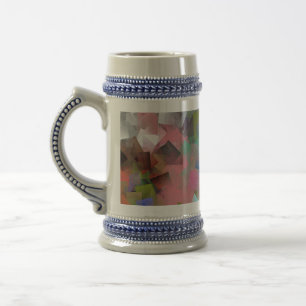 Jarra De Cerveza Abstarct Cubes