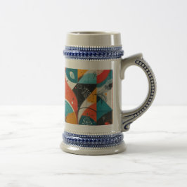 Jarra De Cerveza Abstracción gráfica Morphing Mug