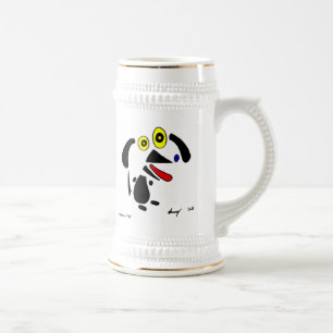 Jarra De Cerveza Abstract Dog Stein