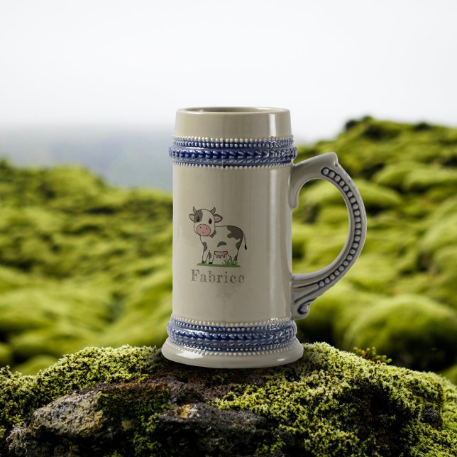 Jarra De Cerveza Acero de cerveza de vaca (Cute Cow Beer Stein)