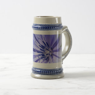 Jarra De Cerveza achicoria azul púrpura
