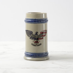 Jarra De Cerveza Águila Americana Veterana “Orgullosa de Haber Serv