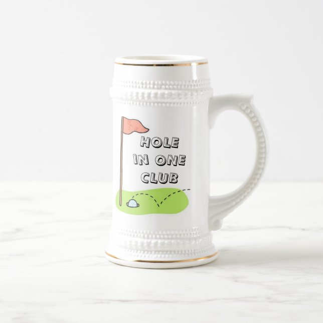 Jarra De Cerveza Agujero del golf en un Stein personalizado (Derecha)