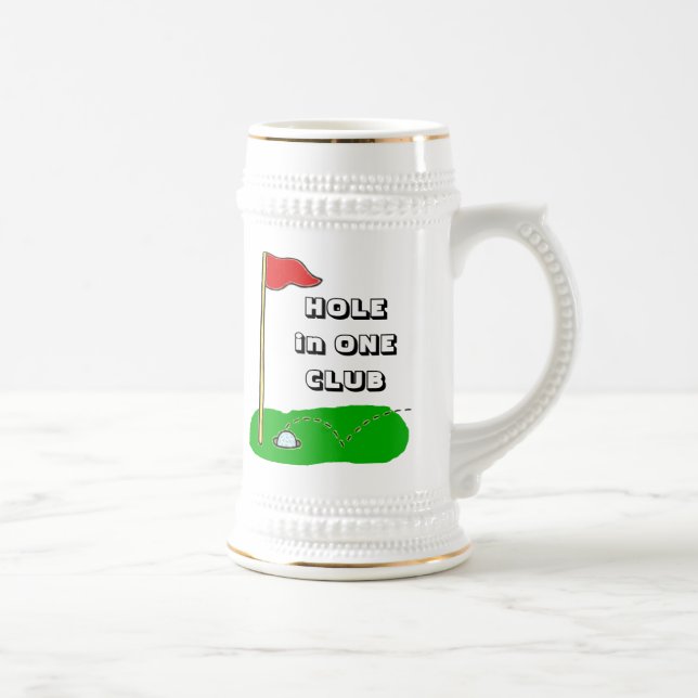 Jarra De Cerveza Agujero del golf en una jactancia de encargo del (Derecha)