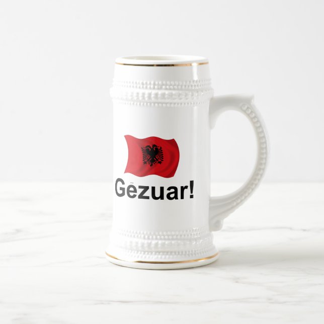 Jarra De Cerveza ¡Albanés Gezuar! (Alegrías) (Derecha)
