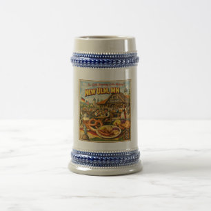 Jarra de cerveza alemana vintage de New Ulm MN Min