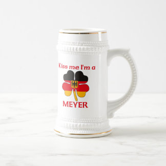 Jarra De Cerveza Alemanes personalizada me besan que soy Meyer