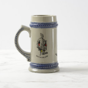 Jarra De Cerveza ALEMANIA, FESTIVAL ALEMÁN, Hermann, Arminio