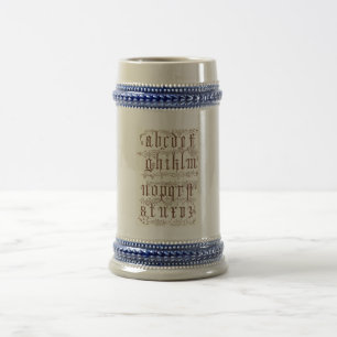 Jarra De Cerveza Alfhabet Mug