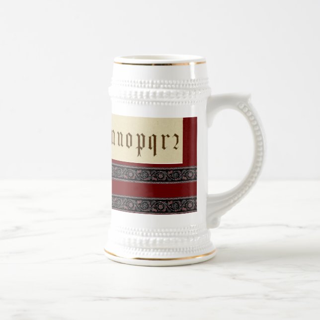 Jarra De Cerveza Alfhabet Mug (Derecha)
