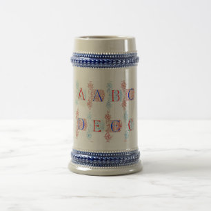 Jarra De Cerveza Alfhabet Mug