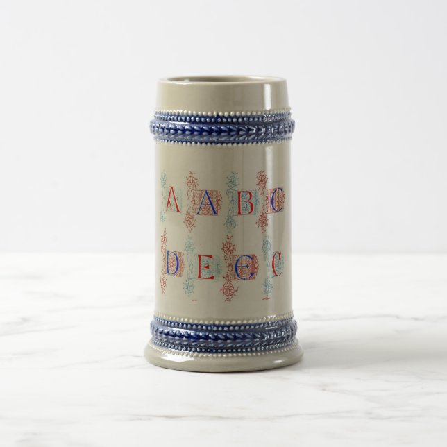 Jarra De Cerveza Alfhabet Mug (Centro)