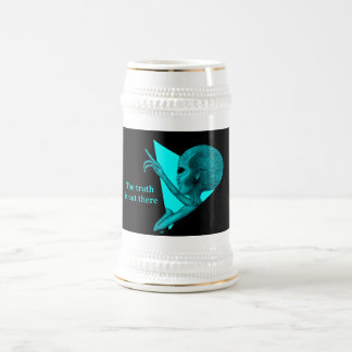 Jarra De Cerveza Alienígena Gris, la verdad está ahí fuera