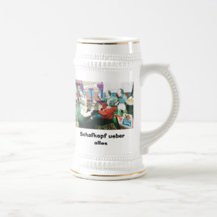 Jarra De Cerveza Alle del ueber de Schafkopf