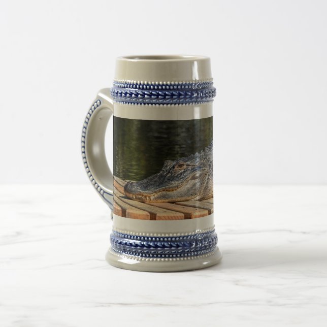 Jarra De Cerveza Alligador en el parque estatal Homosassa Springs (Anverso izquierdo)