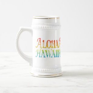 Jarra De Cerveza Aloha Hawaii