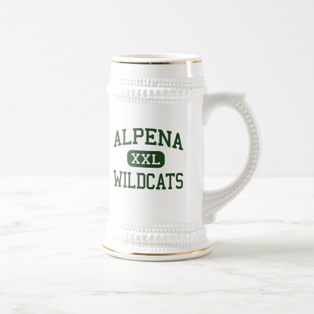 Jarra De Cerveza Alpena - gatos monteses - High School secundaria - (Derecha)