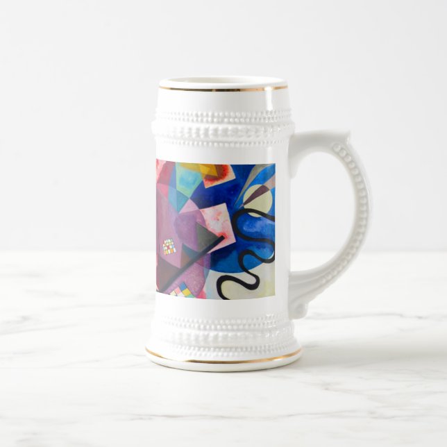 Jarra De Cerveza Amarillo-Rojo-Azul de Kandinsky (Derecha)