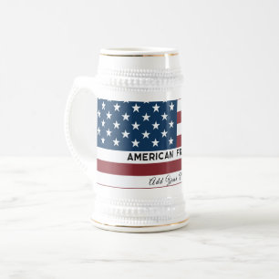 Jarra De Cerveza American Freedom Personalized Name