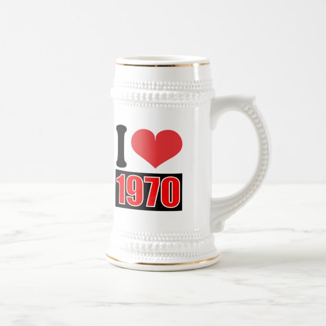 Jarra De Cerveza Amo 1970 - Mugs (Derecha)
