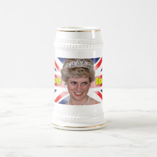 Jarra De Cerveza Amo a la princesa Diana