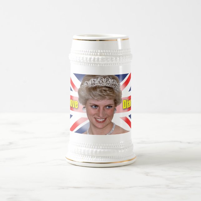 Jarra De Cerveza Amo a la princesa Diana (Centro)