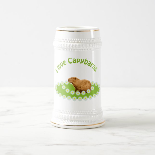 Jarra De Cerveza Amo a los carpinchos (Centro)