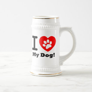 Jarra De Cerveza Amo A Mi Perro