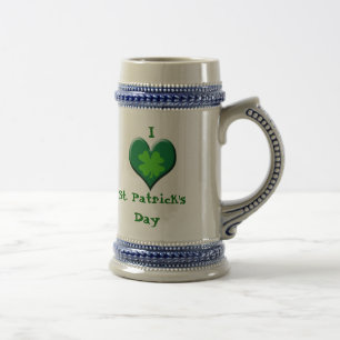 Jarra De Cerveza Amo el día de St Patrick