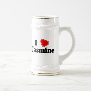 Jarra De Cerveza Amo el jazmín
