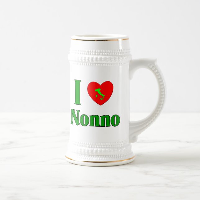 Jarra De Cerveza Amo Nonno (el abuelo italiano) (Derecha)