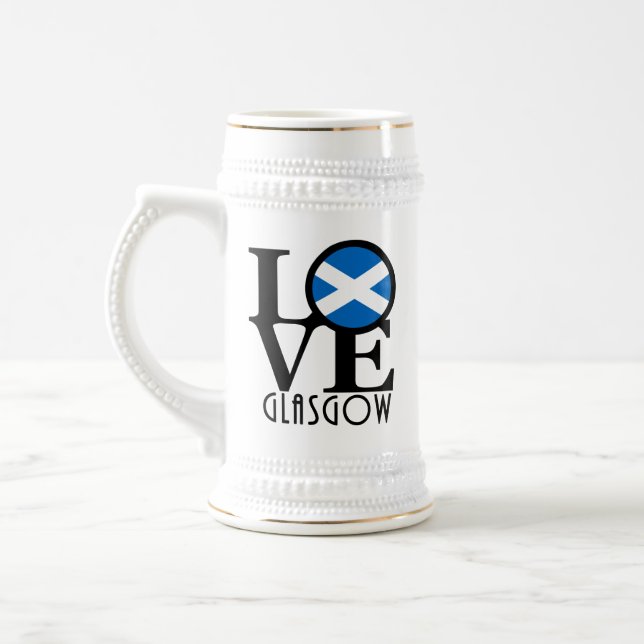 Jarra De Cerveza AMOR Glasgow Escocia (Izquierda)