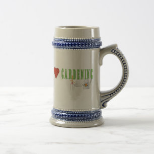Jarra De Cerveza Amor por la jardinería