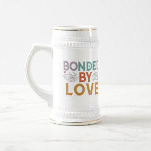 Jarra De Cerveza Amor une - Multicolor "unido por amor"