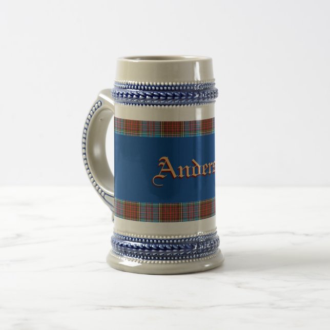 Jarra De Cerveza Anderson Escudo W/ Anderson Tartan (Anverso izquierdo)