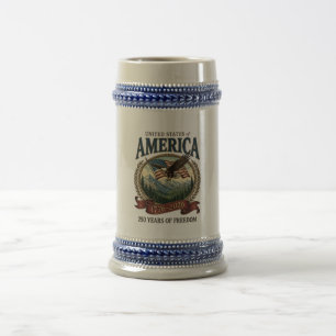 Jarra De Cerveza Aniversario 250 de América