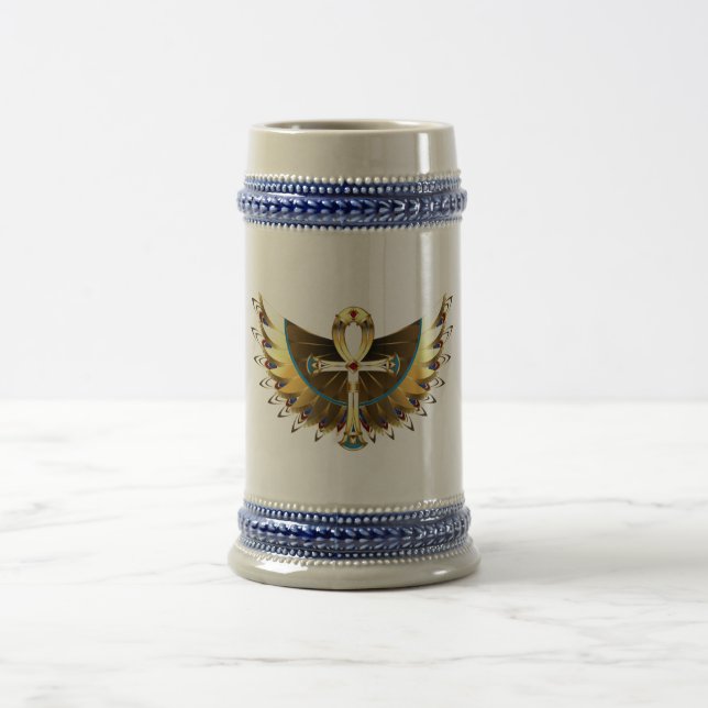 Jarra De Cerveza Ankh de oro con alas (Centro)