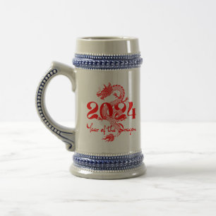 Jarra De Cerveza Año Nuevo Chino del Dragón 2024